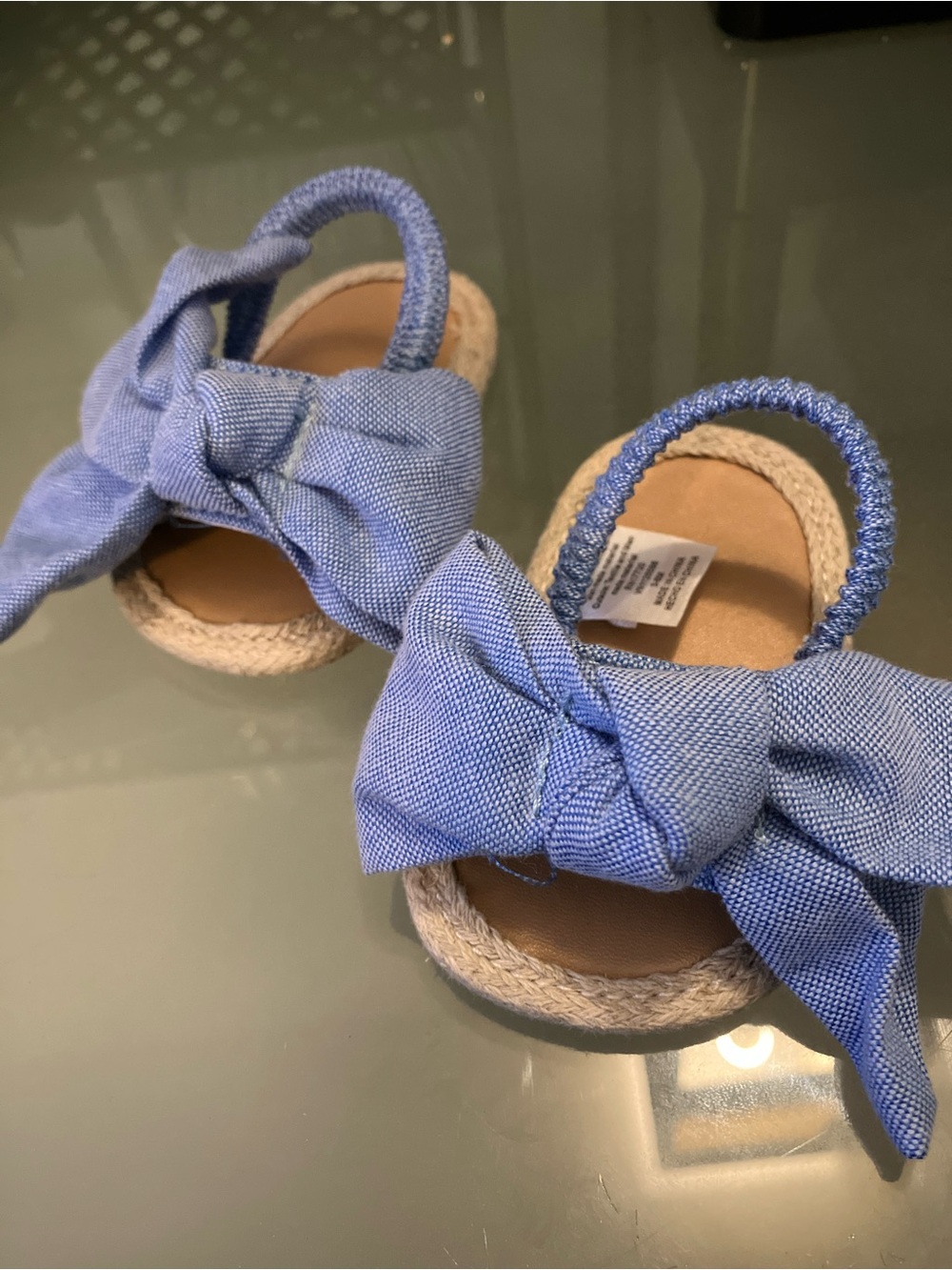 Baby Girls Blue Bow Sandals - Cloud Island 3-6 Months